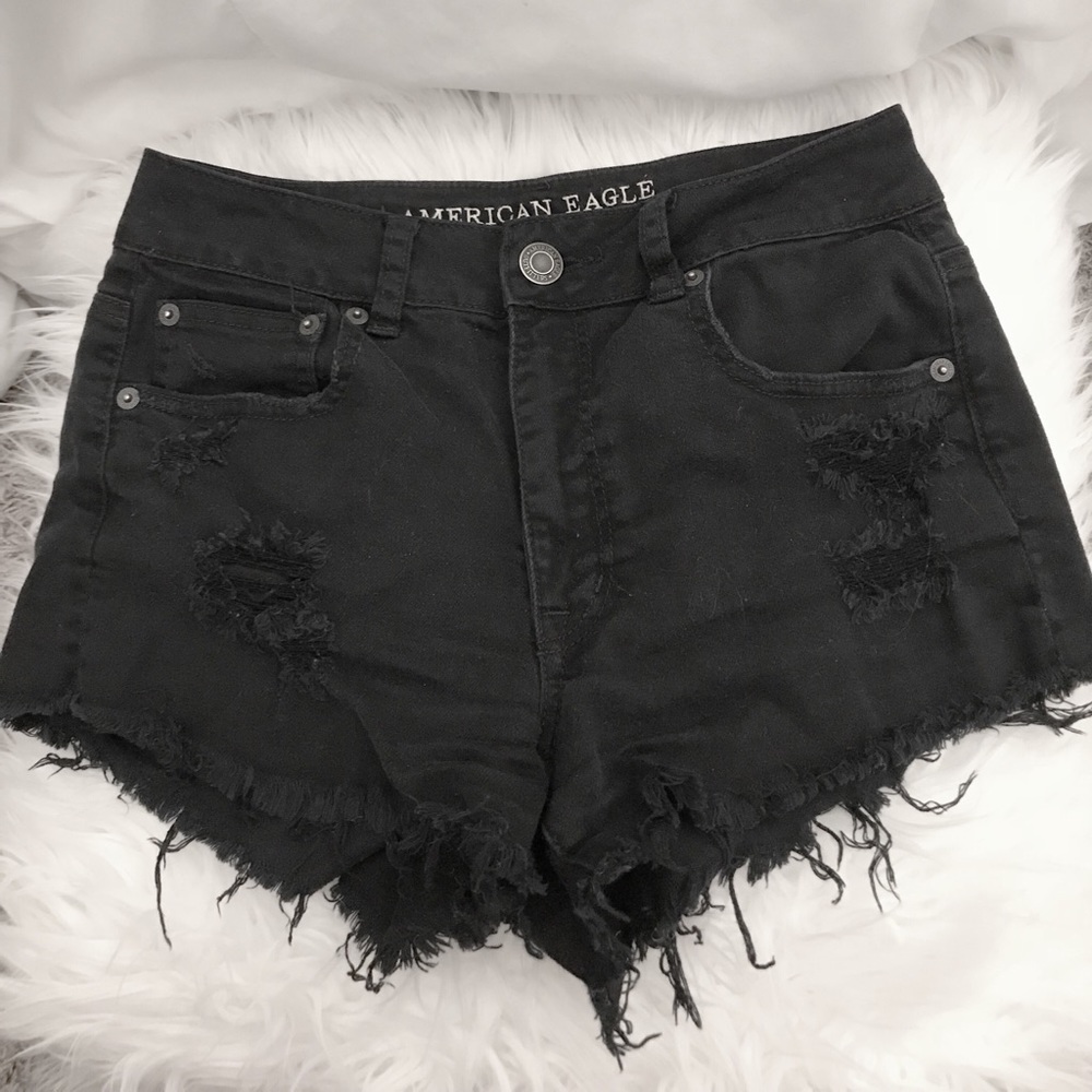 🌟🖤American Eagle Black High Waisted Shorts